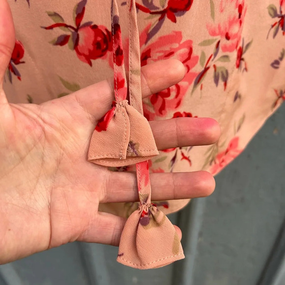 Rebecca Taylor Silk Floral Blouse, size 0 - Picture 6 of 10